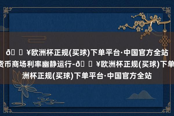 🔥欧洲杯正规(买球)下单平台·中国官方全站保握流动性充裕和货币商场利率幽静运行-🔥欧洲杯正规(买球)下单平台·中国官方全站