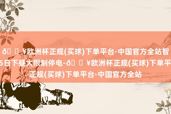 🔥欧洲杯正规(买球)下单平台·中国官方全站智利当地工夫2月25日下昼大限制停电-🔥欧洲杯正规(买球)下单平台·中国官方全站