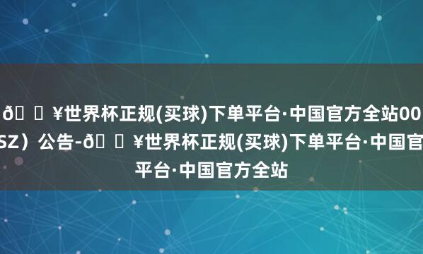 🔥世界杯正规(买球)下单平台·中国官方全站002468.SZ）公告-🔥世界杯正规(买球)下单平台·中国官方全站