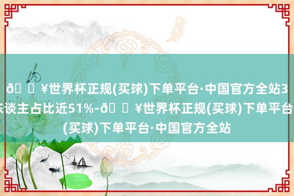 🔥世界杯正规(买球)下单平台·中国官方全站30岁以下年青东谈主占比近51%-🔥世界杯正规(买球)下单平台·中国官方全站