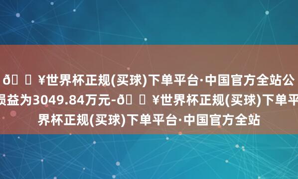 🔥世界杯正规(买球)下单平台·中国官方全站公司推测非时常性损益为3049.84万元-🔥世界杯正规(买球)下单平台·中国官方全站